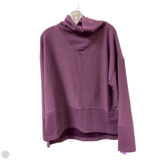 Athletic Sweatshirt Collar By Tahari By Arthur Levine In Purple, Size: L