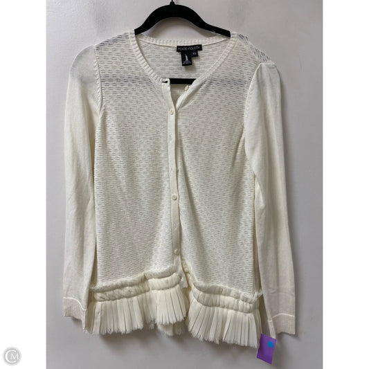 Cardigan By Clothes Mentor In Cream, Size: Xs