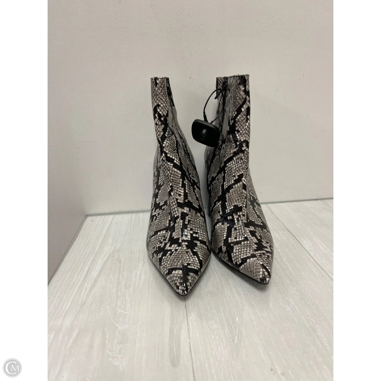 Boots Ankle Heels By Jeffery Campbell In Snakeskin Print, Size: 8