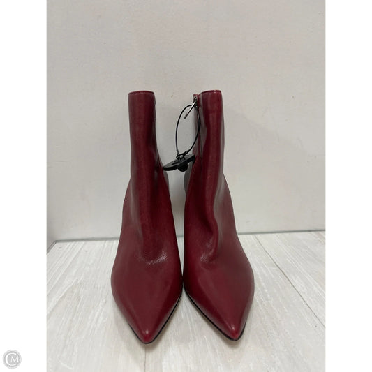 Boots Leather By Vince Camuto In Red, Size: 8
