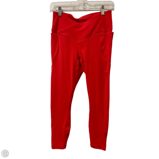 Athletic Leggings By Fabletics In Orange, Size: S