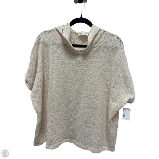 Sweater Short Sleeve By Lovely Melody In Cream, Size: Osfm