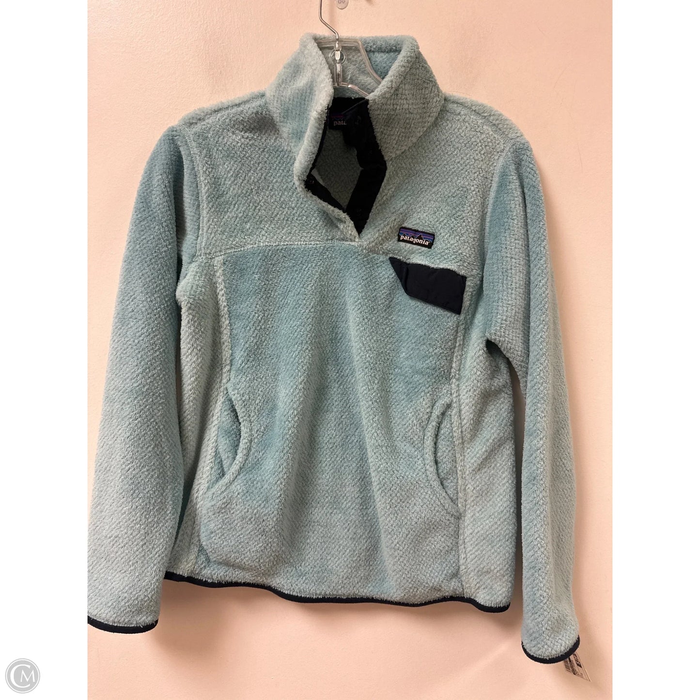 Jacket Fleece By Patagonia In Blue, Size: M