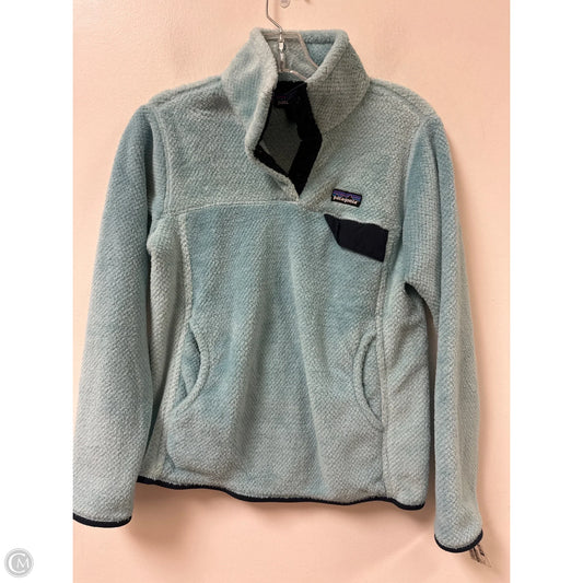 Jacket Fleece By Patagonia In Blue, Size: M