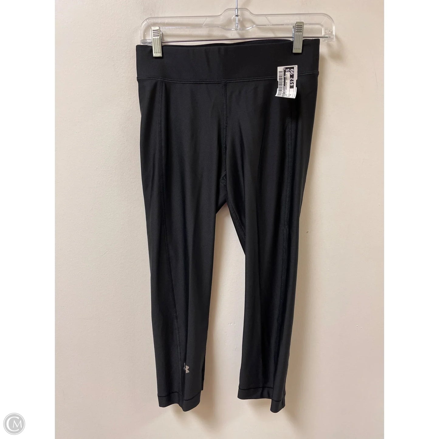 Athletic Leggings Capris By Under Armour In Black, Size: M