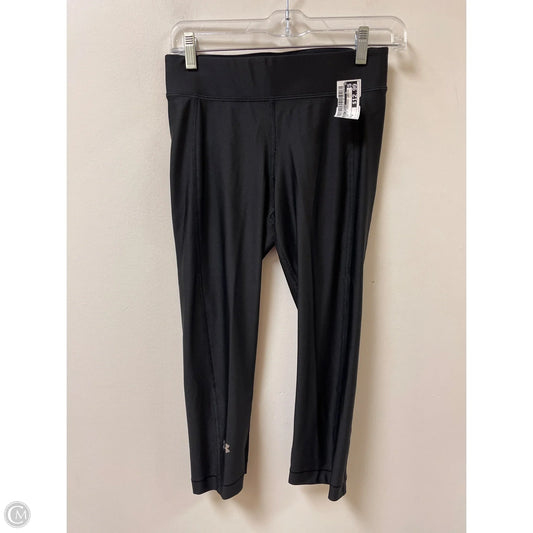 Athletic Leggings Capris By Under Armour In Black, Size: M