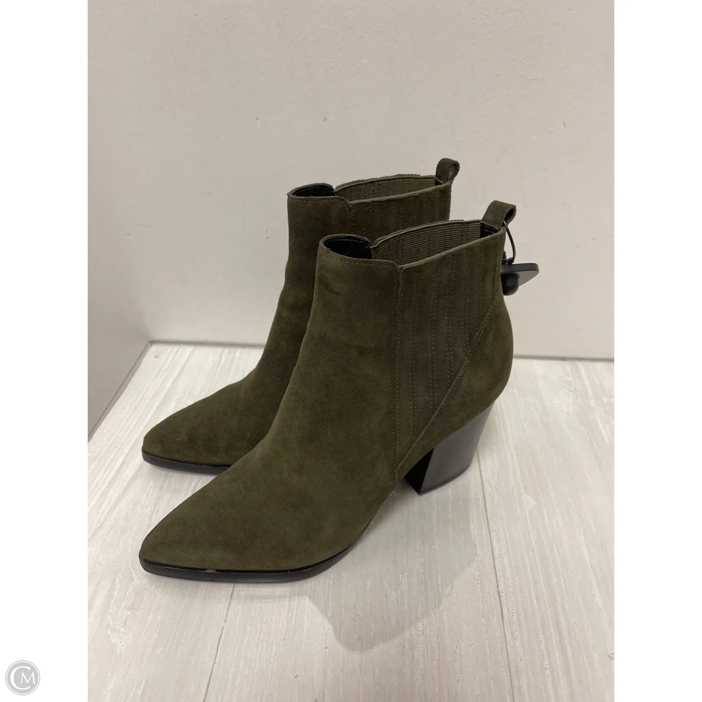 Boots Ankle Heels By Marc Fisher In Green, Size: 10