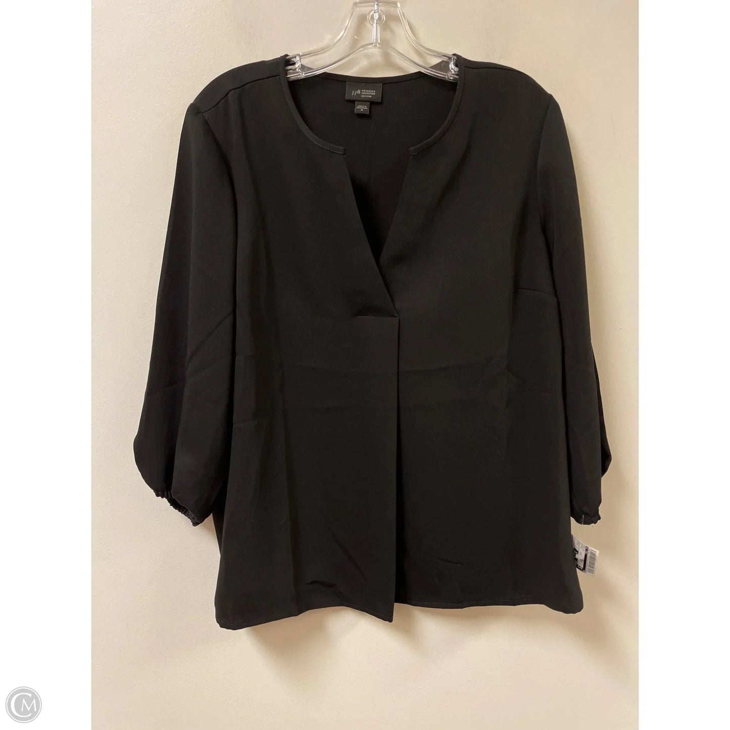 Top Long Sleeve By J. Jill In Black, Size: M
