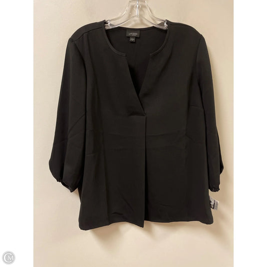 Top Long Sleeve By J. Jill In Black, Size: M