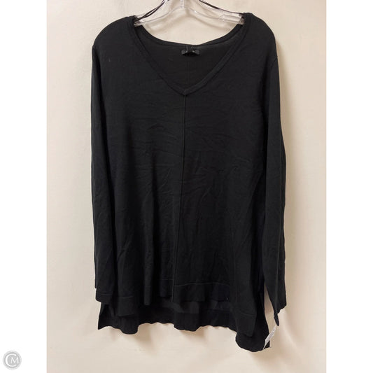 Top Long Sleeve By Apt 9 In Black, Size: 1x