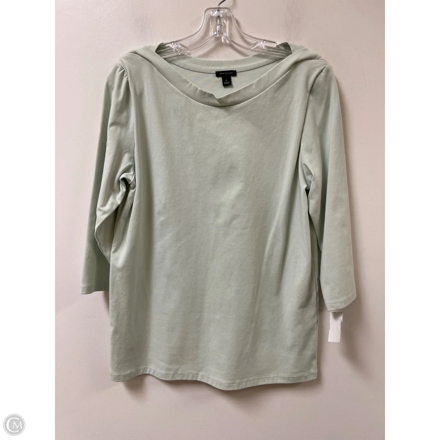 Top Long Sleeve By Ann Taylor In Green, Size: Xl