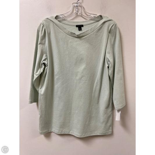 Top Long Sleeve By Ann Taylor In Green, Size: Xl
