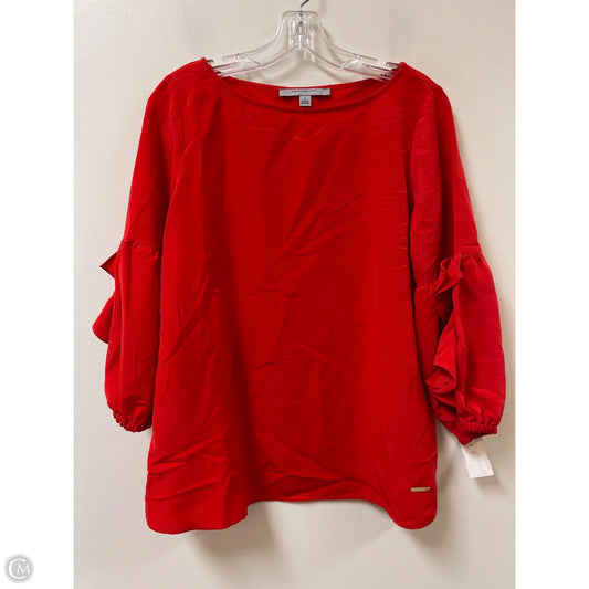 Top Long Sleeve By Marc New York In Red, Size: S