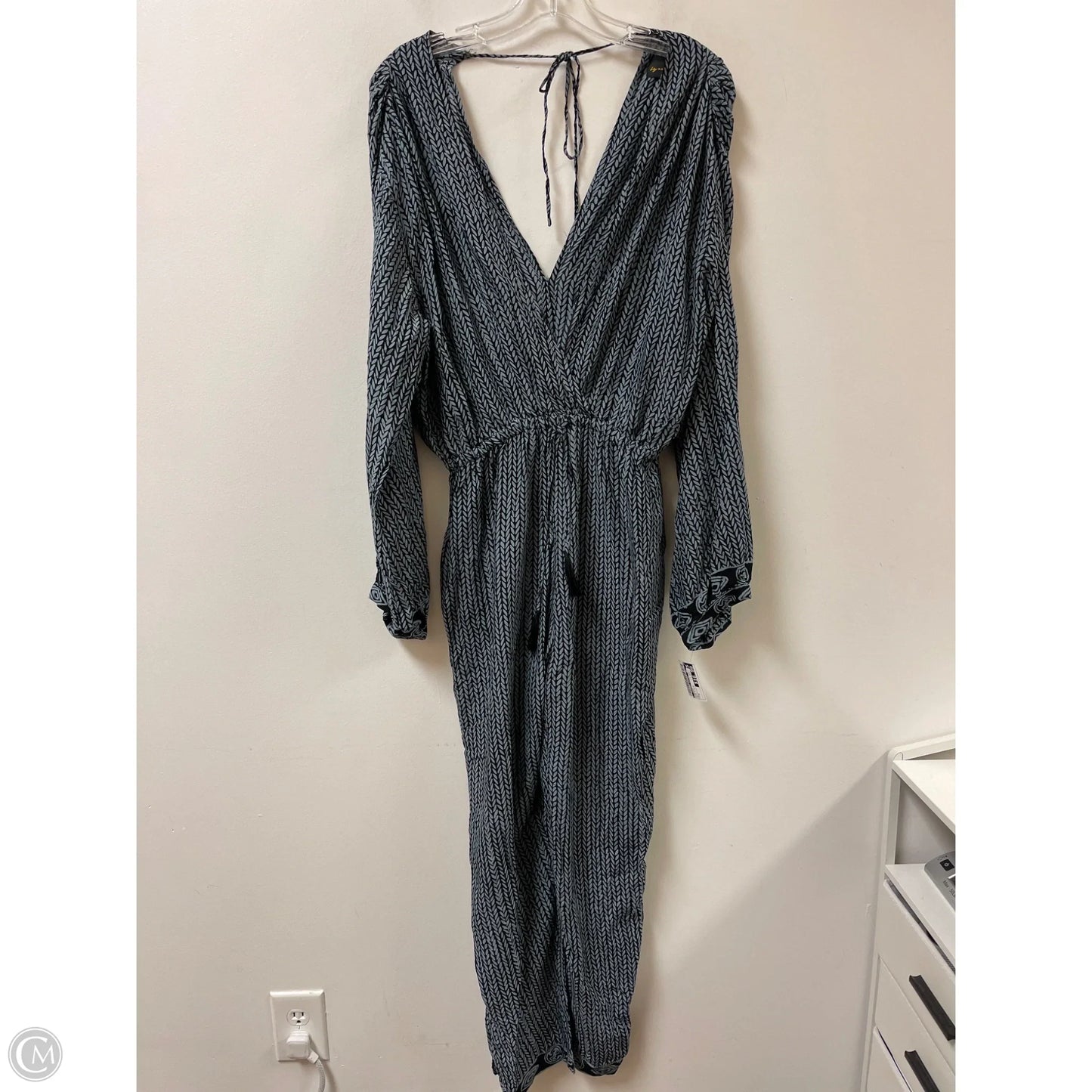 Jumpsuit By Clothes Mentor In Black & Blue, Size: M