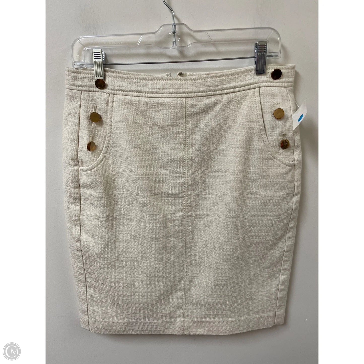 Skirt Midi By Loft In Cream, Size: 8