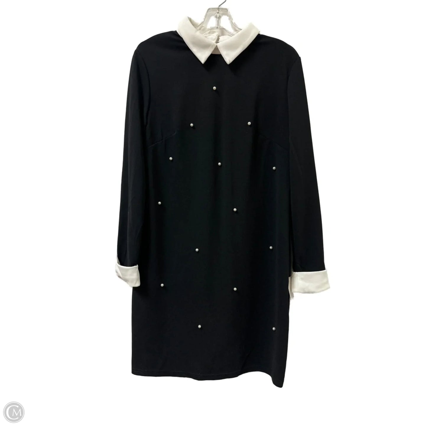 Dress Casual Midi By Clothes Mentor In Black & White, Size: M