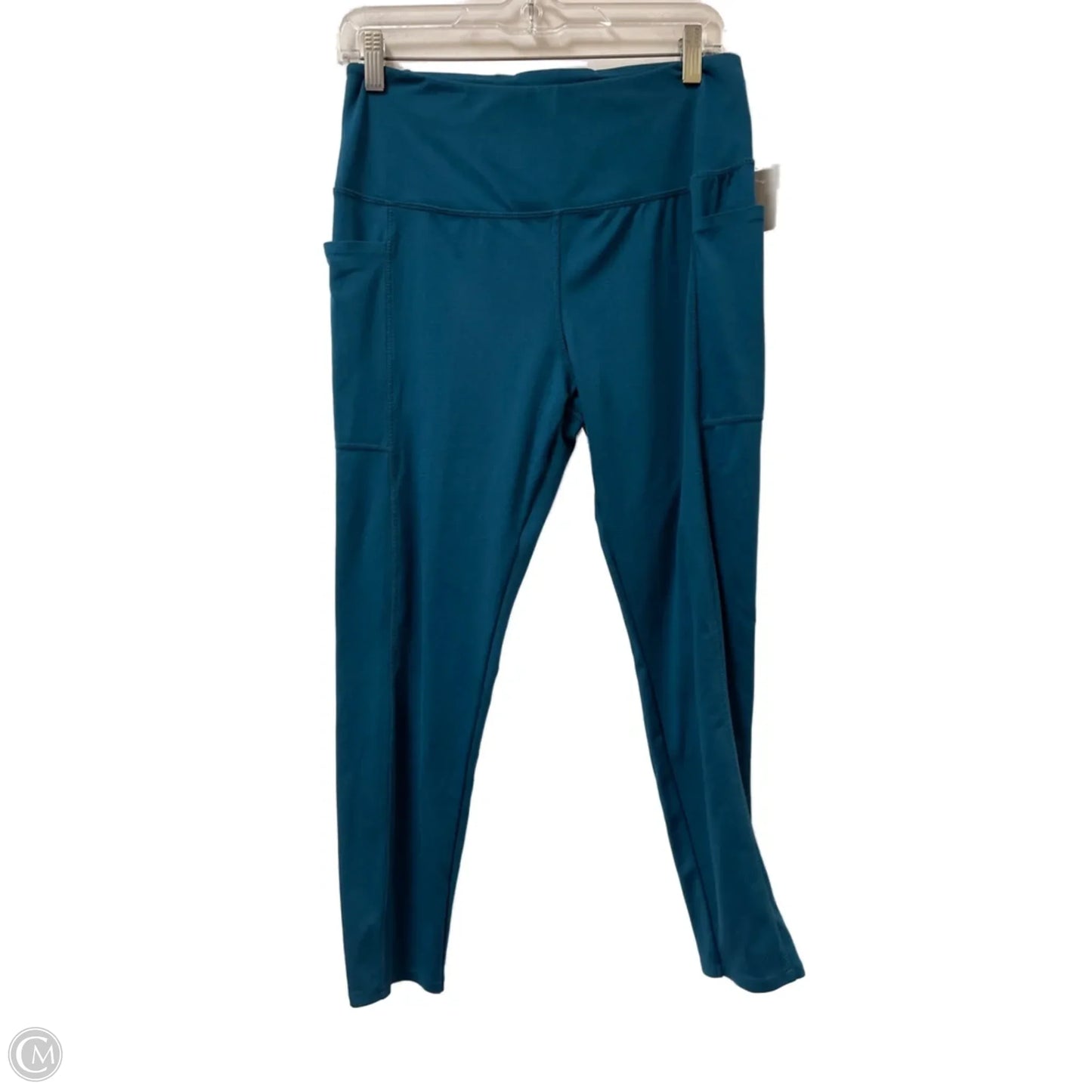 Athletic Leggings By Danskin In Blue, Size: L