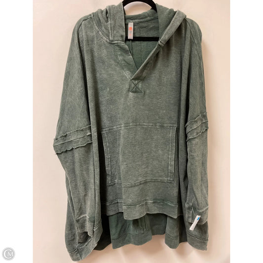 Sweatshirt Hoodie By Mono B In Green, Size: M