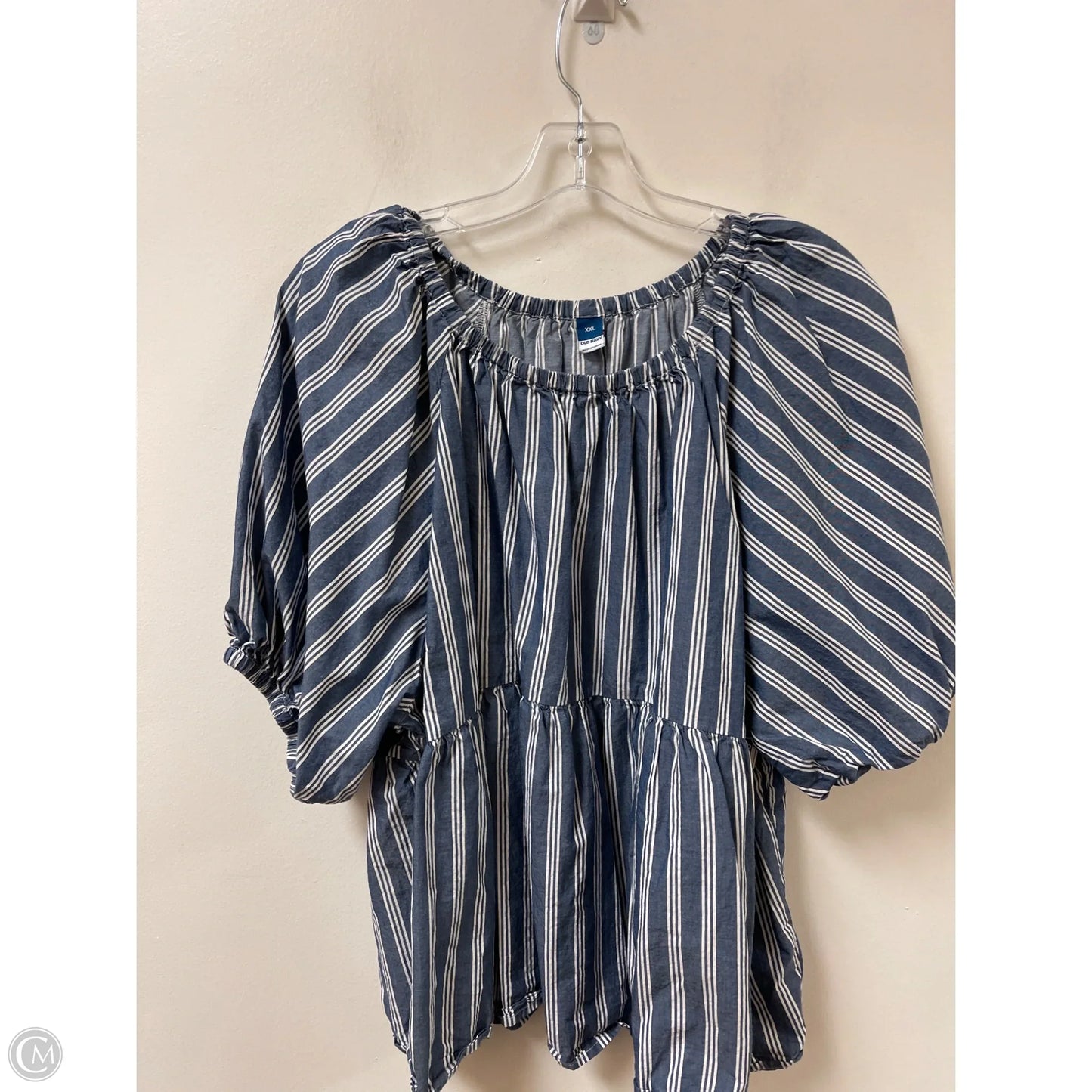 Top Short Sleeve By Old Navy In Blue, Size: 1x