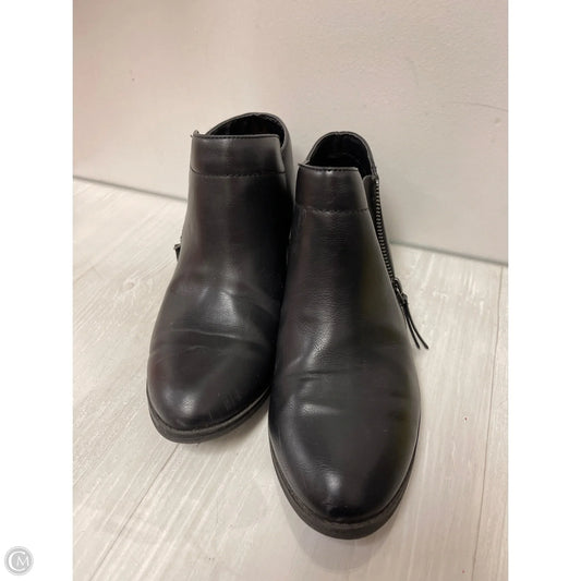 Boots Ankle Heels By Time And Tru In Black, Size: 8