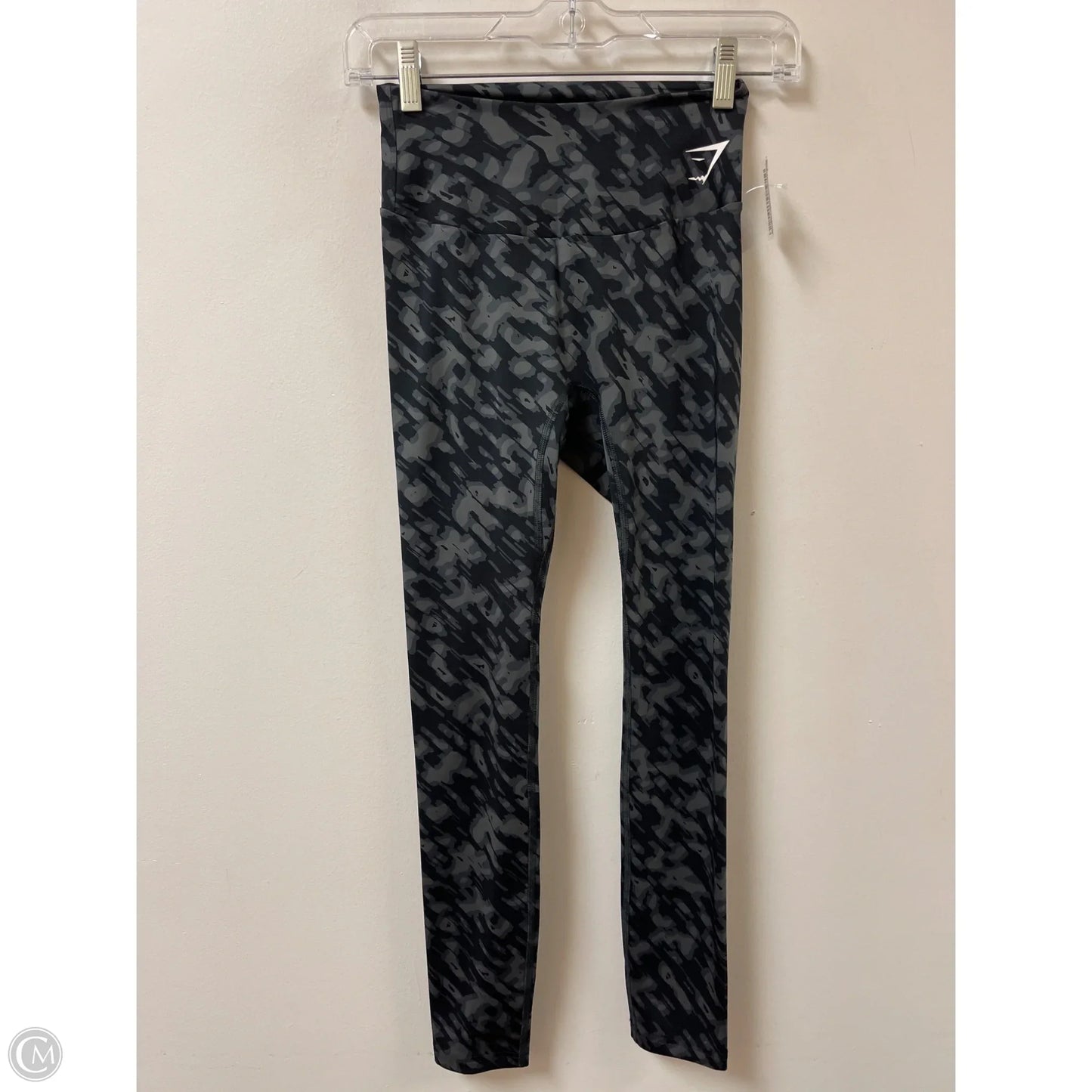 Athletic Leggings By Gym Shark In Black & Grey, Size: Xs