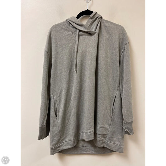 Sweatshirt Hoodie By Old Navy In Grey, Size: L