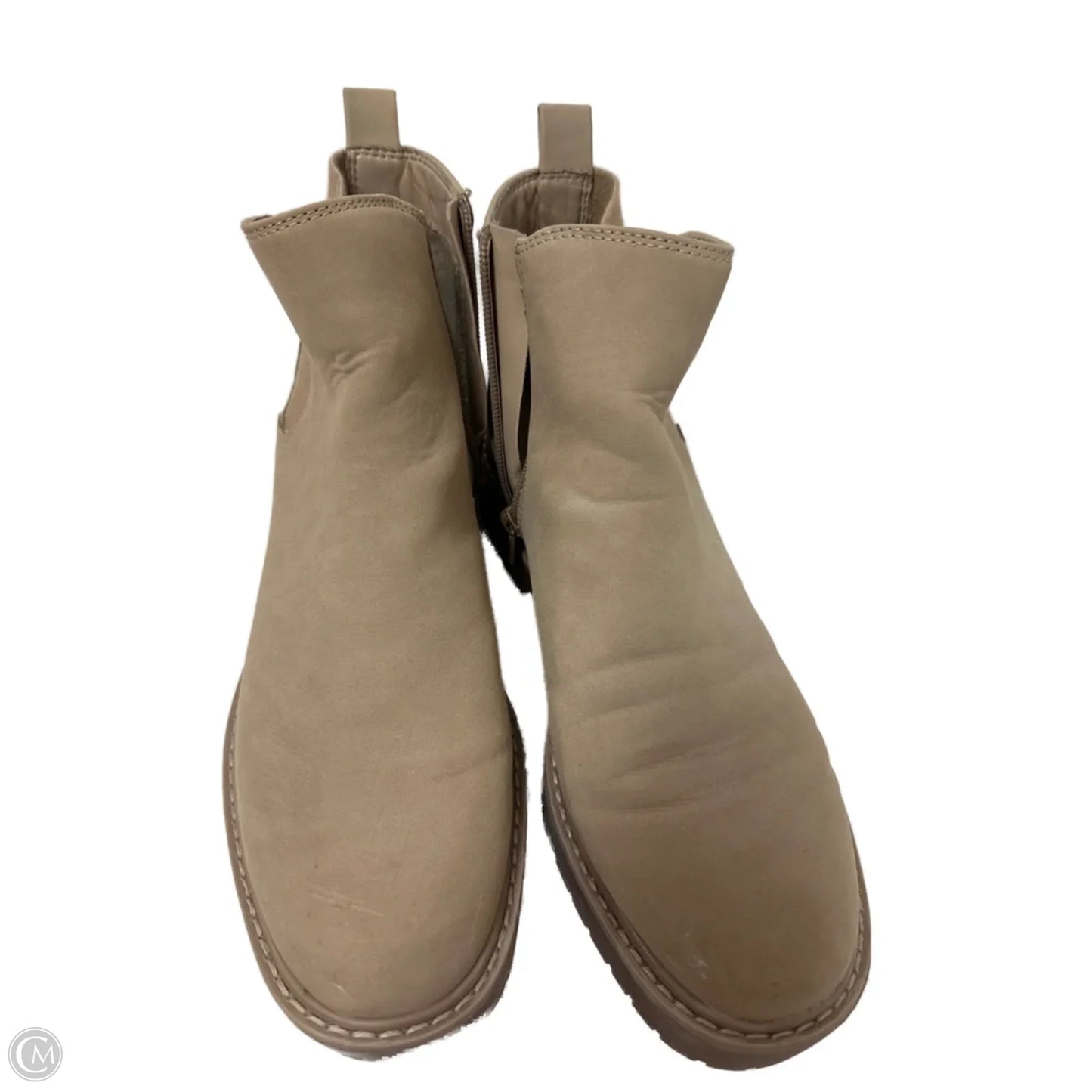 Boots Ankle Heels By Time And Tru In Tan, Size: 8.5