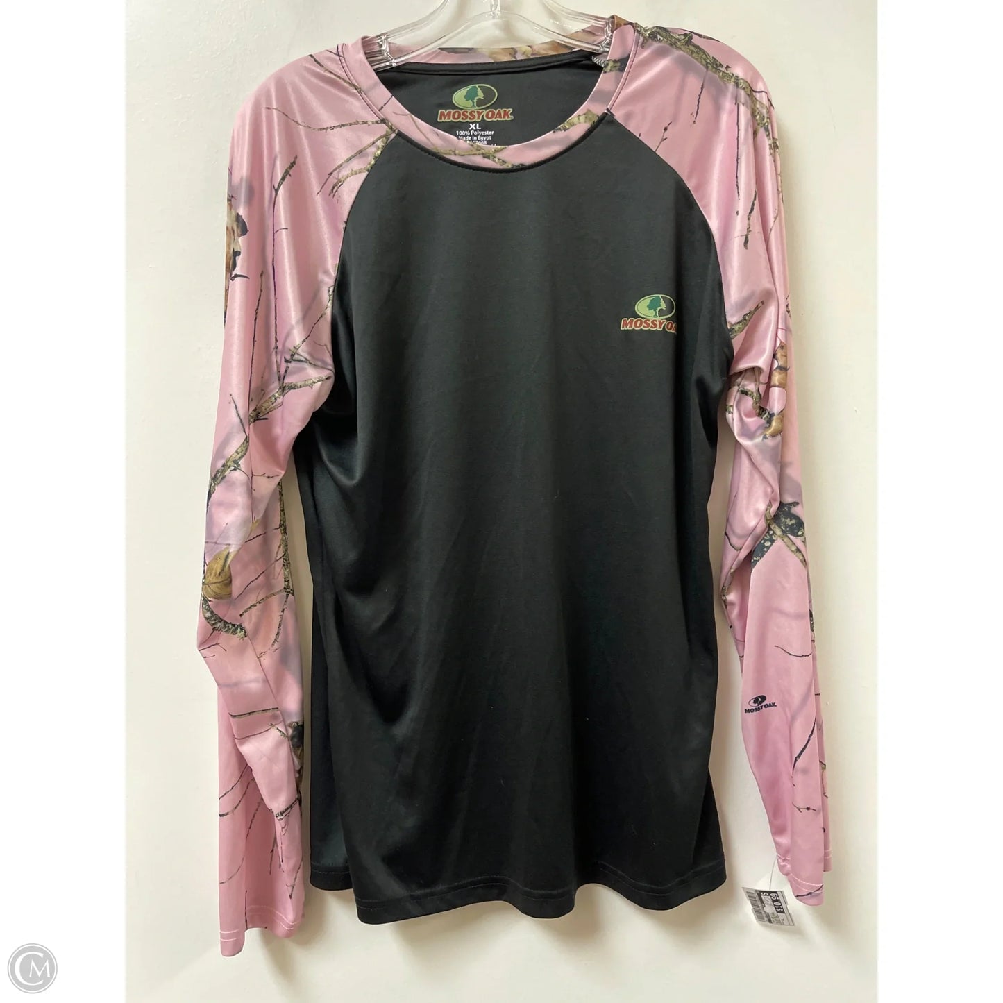 Top Long Sleeve By Clothes Mentor In Black & Pink, Size: Xl