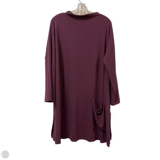Dress Casual Midi By Eileen Fisher In Purple, Size: Xl