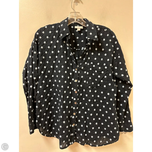 Blouse Long Sleeve By J. Jill In Blue, Size: Sp