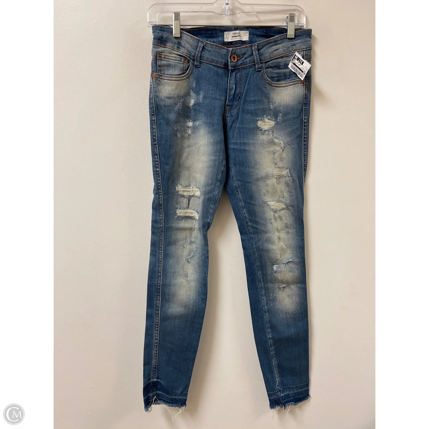 Jeans Skinny By Mng In Blue Denim, Size: 2