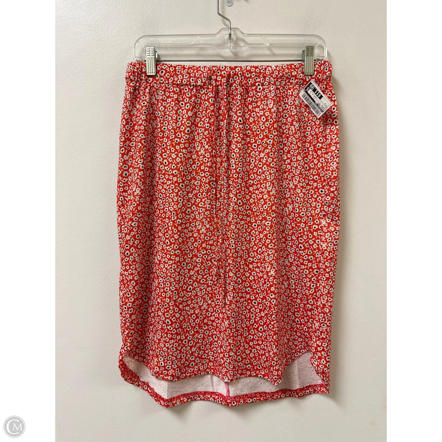 Skirt Midi By Tickled Teal In Orange, Size: 4