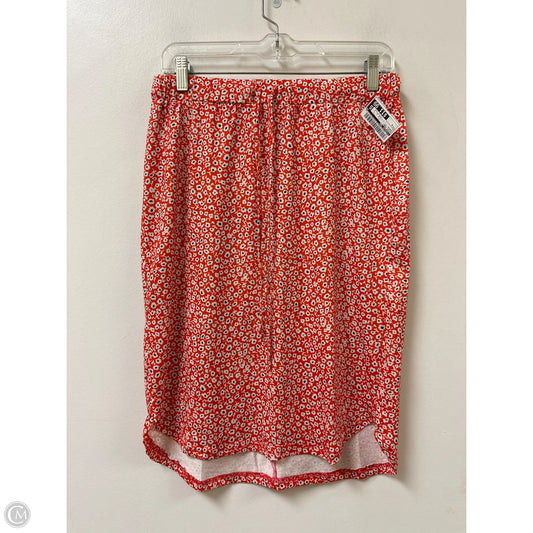 Skirt Midi By Tickled Teal In Orange, Size: 4