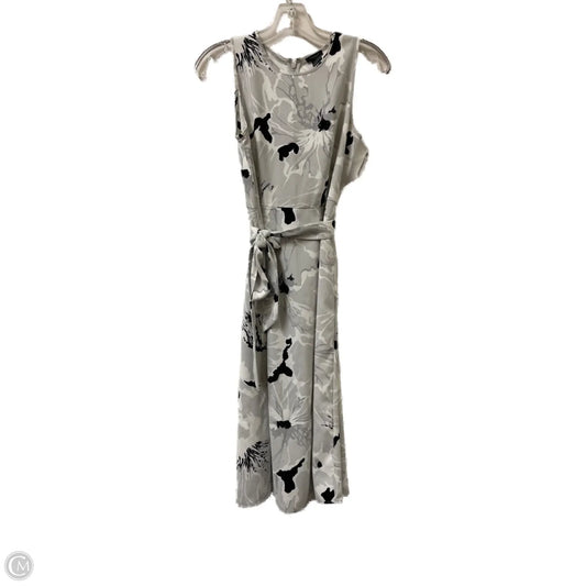 Dress Casual Midi By Ann Taylor In Grey, Size: Xs