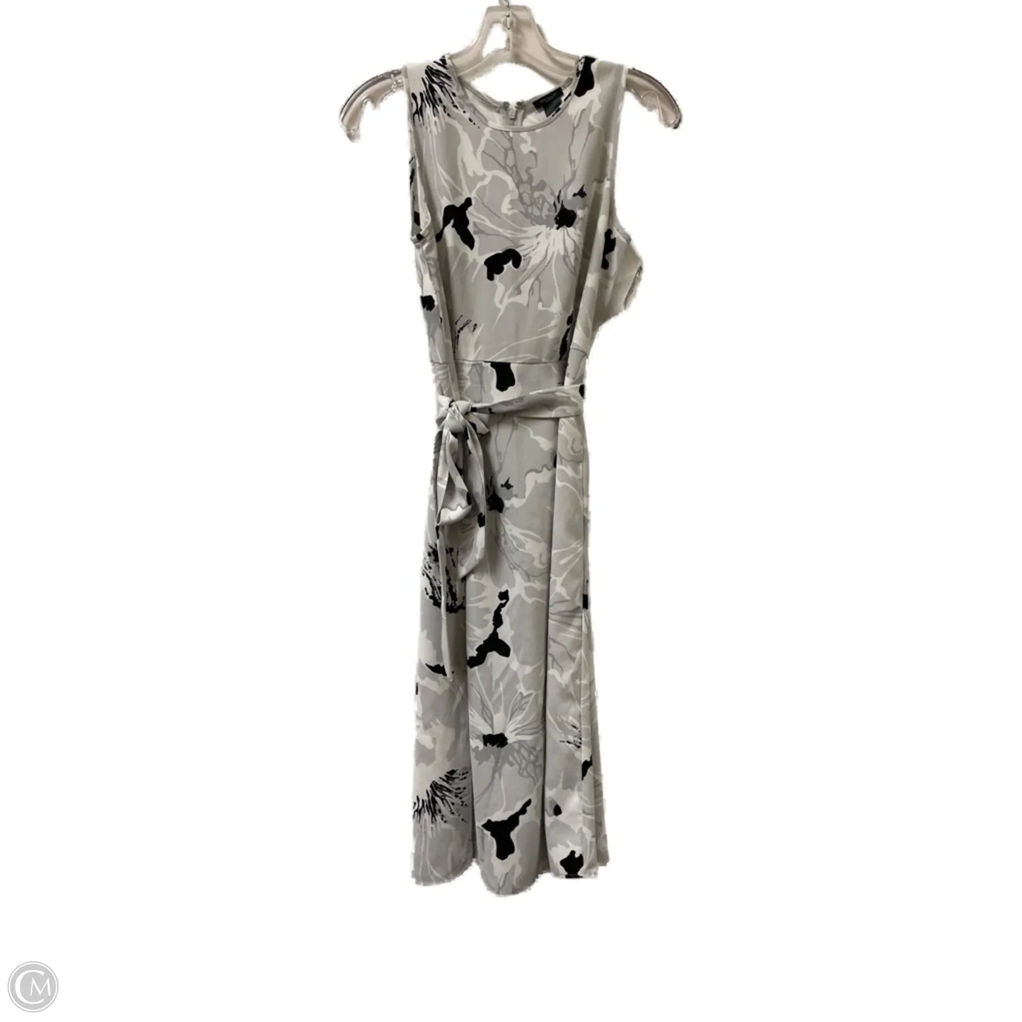 Dress Casual Midi By Ann Taylor In Grey, Size: Xs