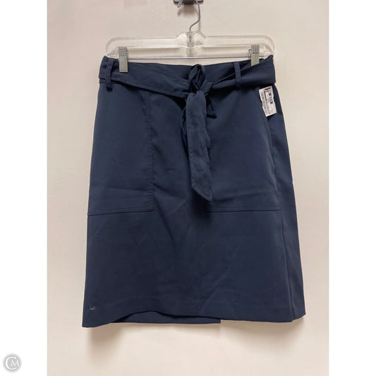 Skirt Midi By Banana Republic In Navy, Size: 4