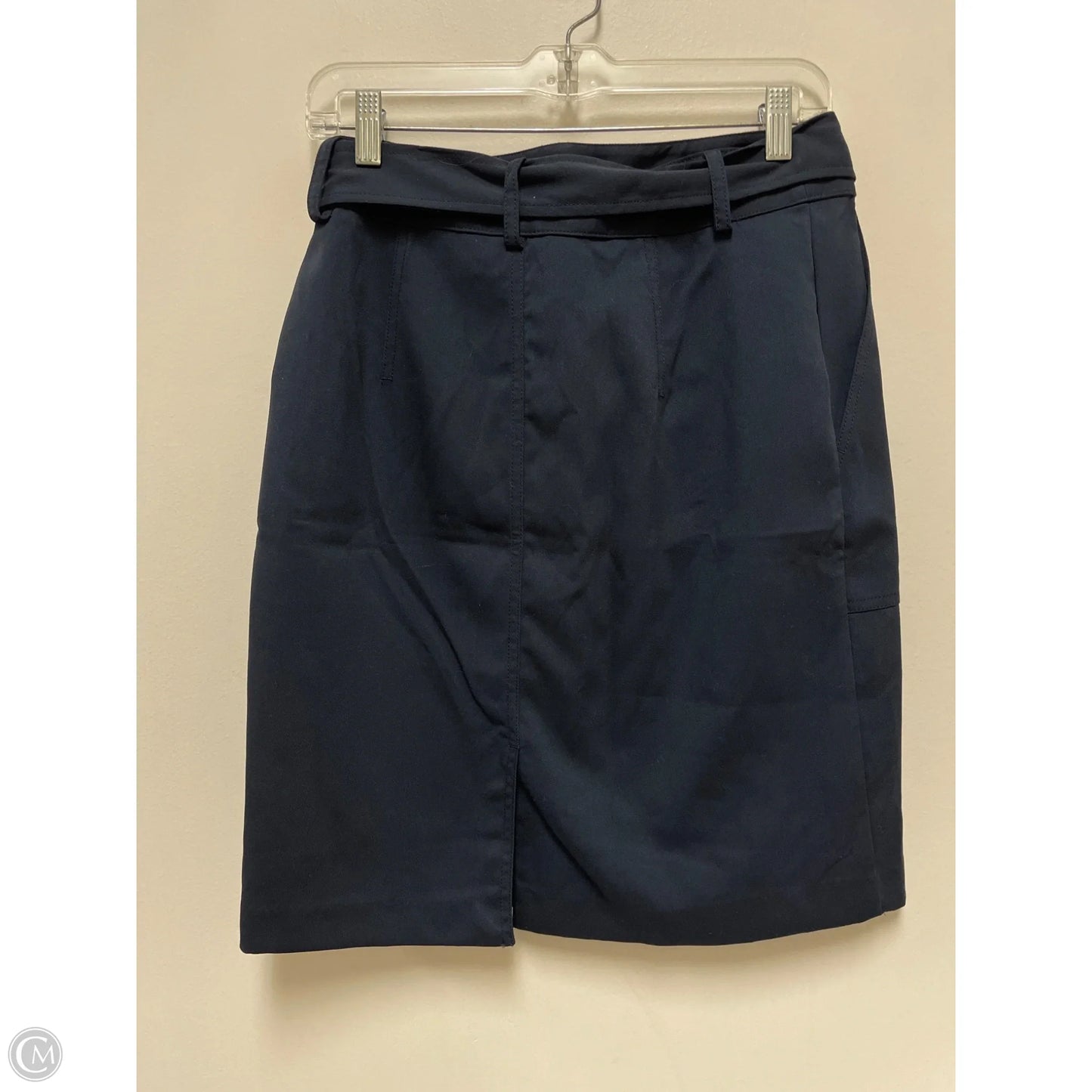 Skirt Midi By Banana Republic In Navy, Size: 4