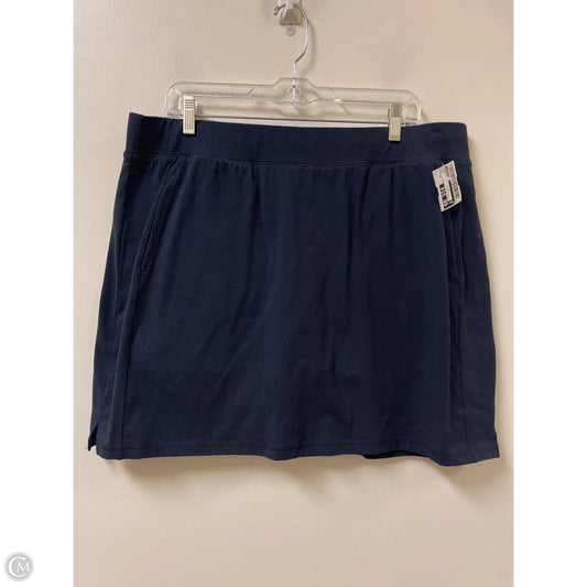 Skirt Midi By Talbots In Navy, Size: 14
