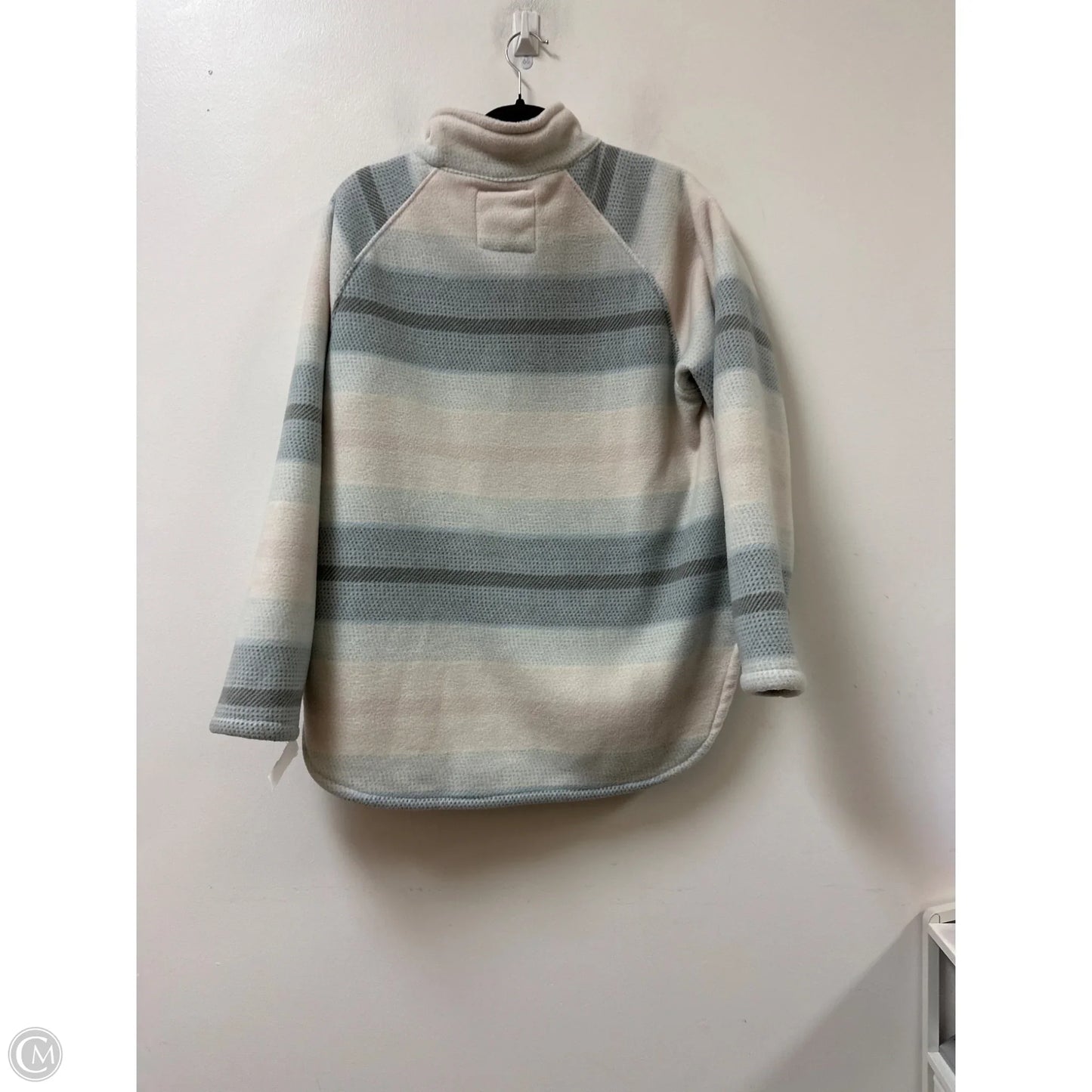 Jacket Fleece By Jachs Girlfirend In Blue & Cream, Size: 1x