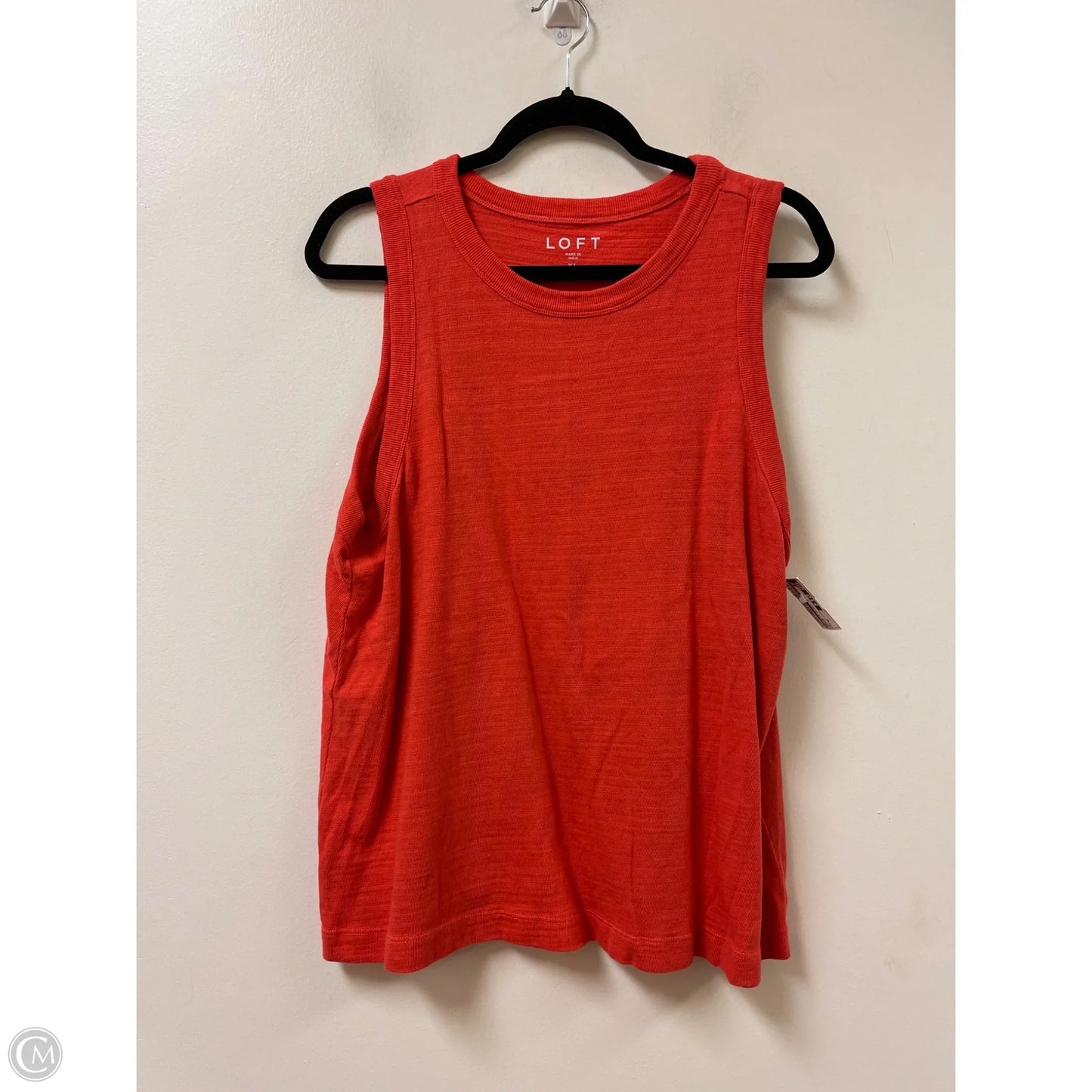 Top Sleeveless By Loft In Orange, Size: Xl