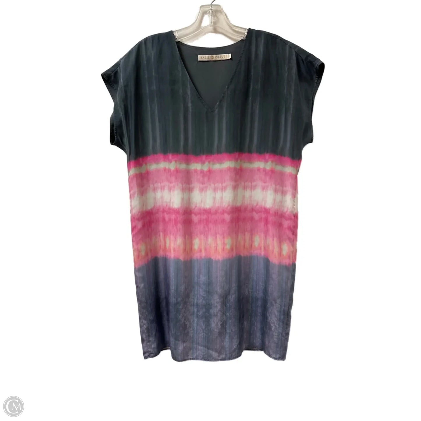 Tunic Sleeveless By Clothes Mentor In Grey & Pink, Size: Xs