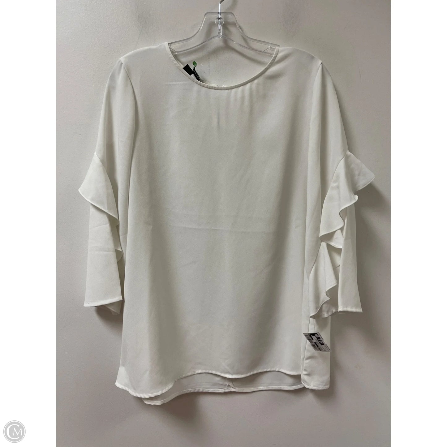 Top Long Sleeve By Alfani In White, Size: L