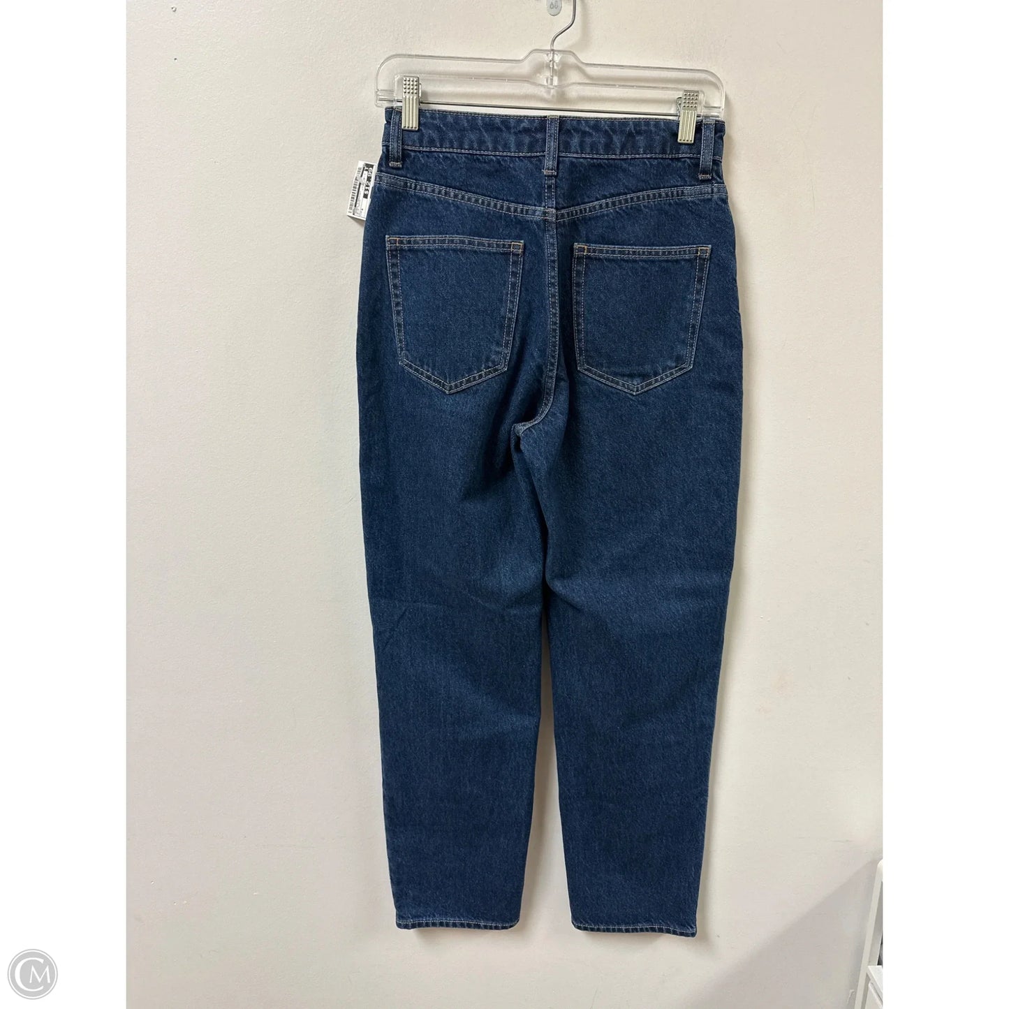 Jeans Straight By H&m In Blue Denim, Size: 4