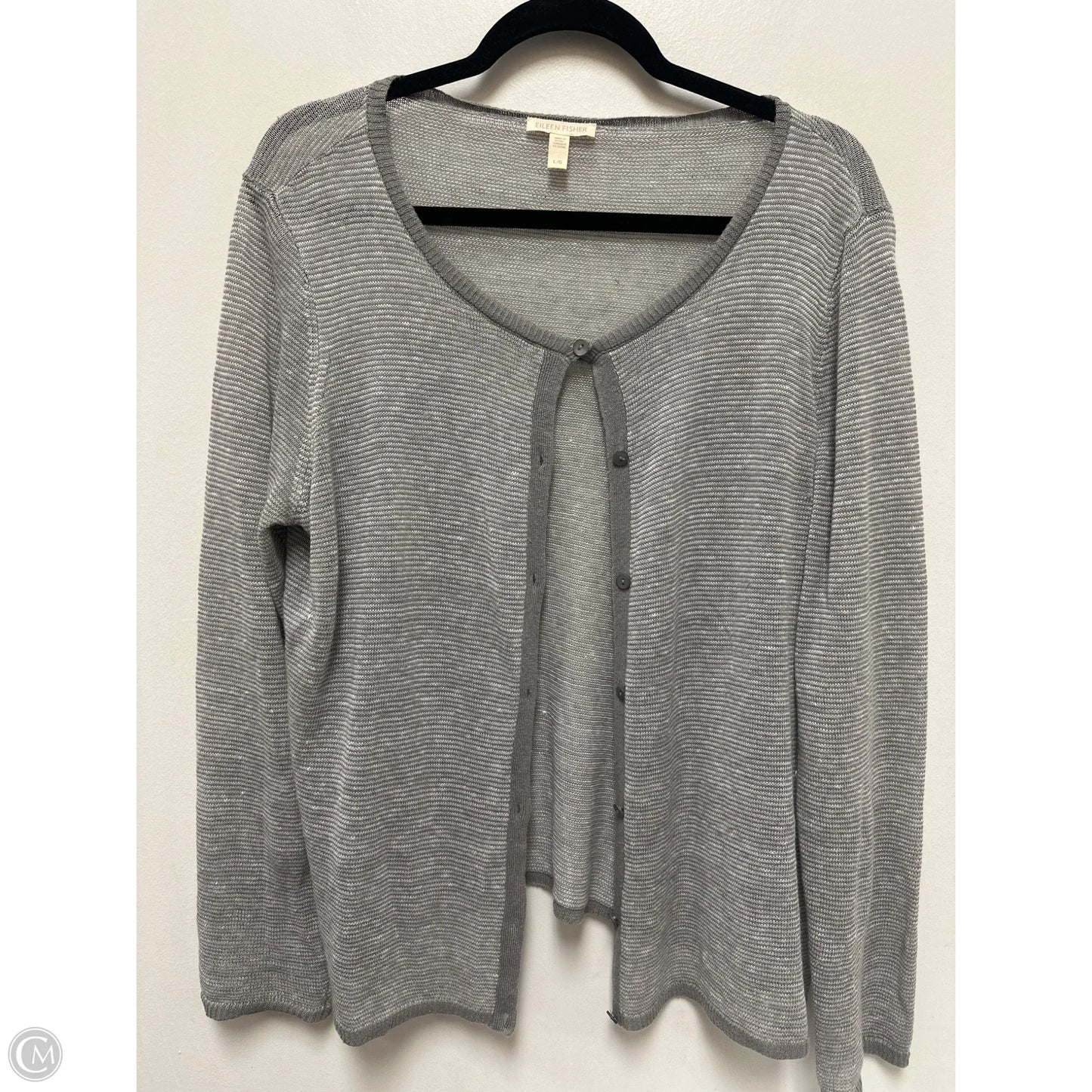 Cardigan By Eileen Fisher In Grey, Size: L
