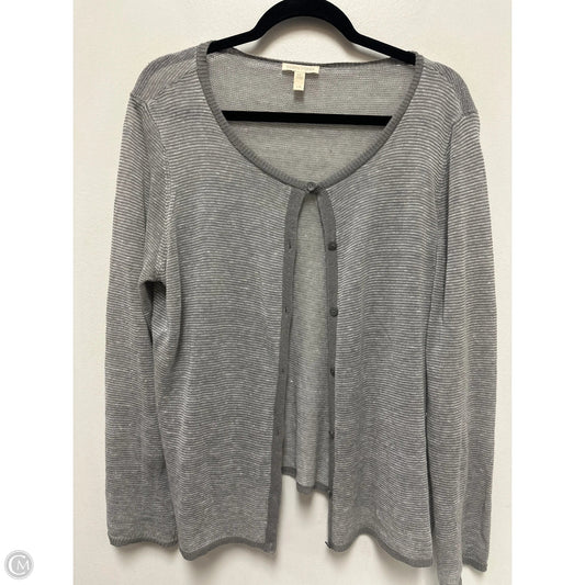 Cardigan By Eileen Fisher In Grey, Size: L
