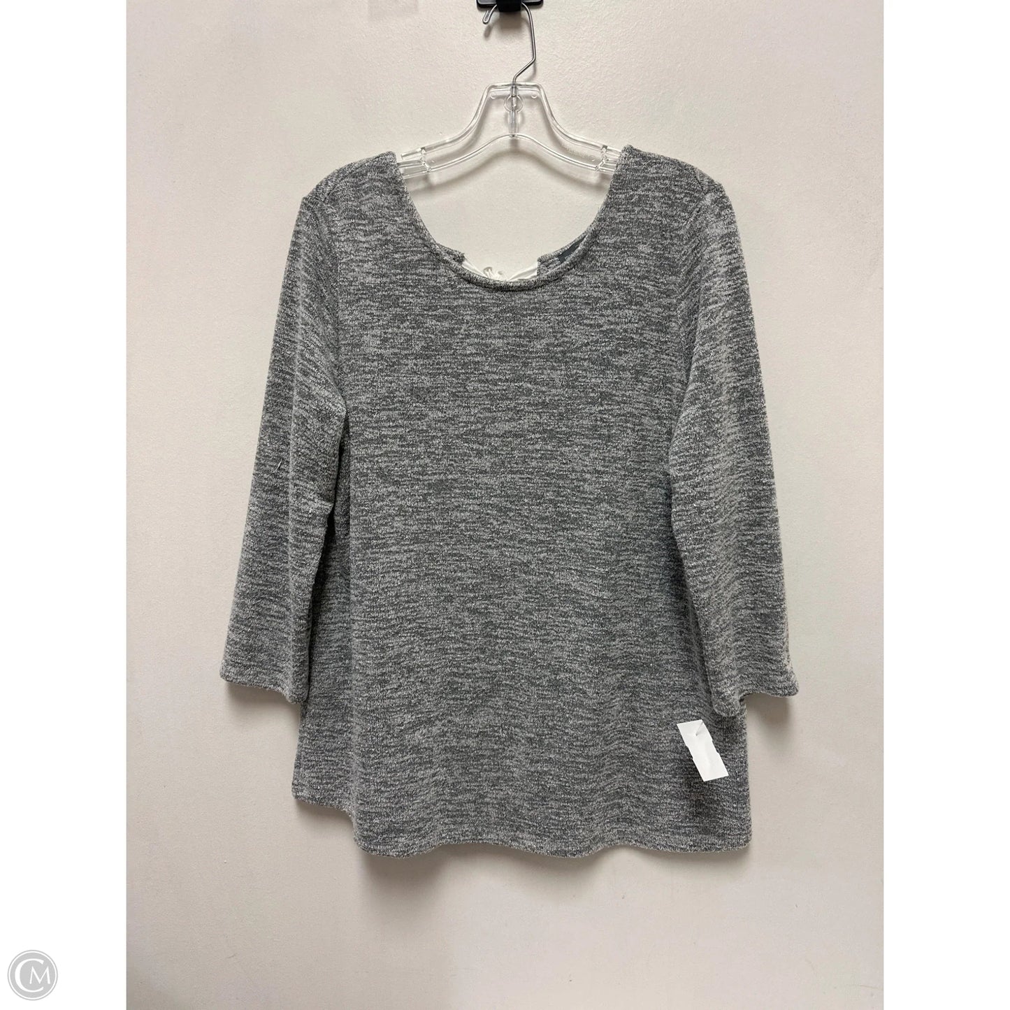 Top Long Sleeve By Market & Spruce In Grey, Size: L
