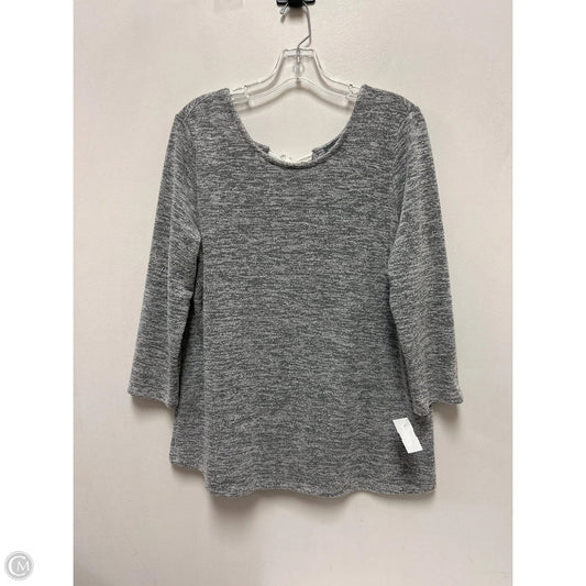Top Long Sleeve By Market & Spruce In Grey, Size: L