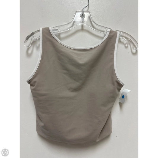 Athletic Tank Top By Clothes Mentor In Tan, Size: M