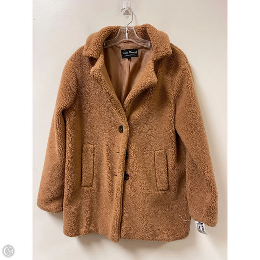 Coat Faux Fur & Sherpa By Jason Maxwell In Brown, Size: M