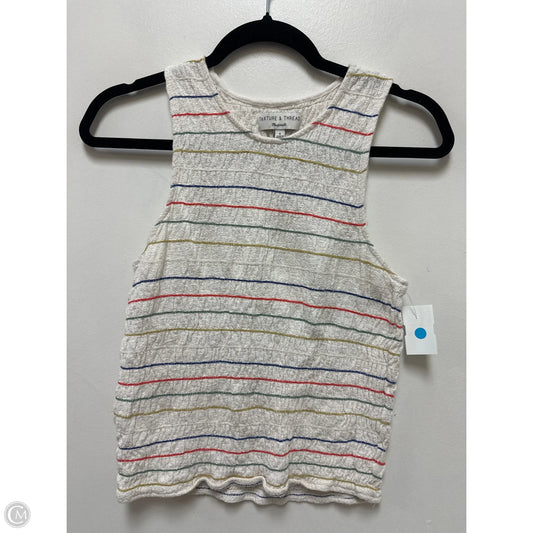 Top Sleeveless By Madewell In Multi-colored, Size: S